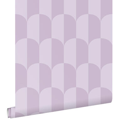 ESTAhome behangpapier - art deco bogen - lila paars - 50 x 900 cm product