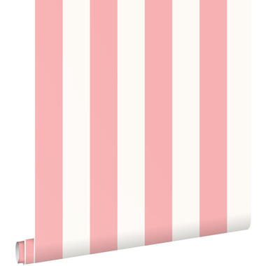 ESTAhome behangpapier - strepen - licht roze en wit - 50 x 900 cm product