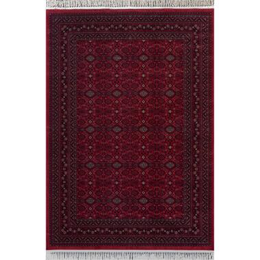 Vintage vloerkleed By Beppe rood met franjes - Interieur05 - 160 x 230 cm product
