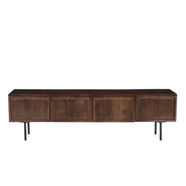 Tv-Meubel Bruin Mangohout - 180x40x50cm - Elan product