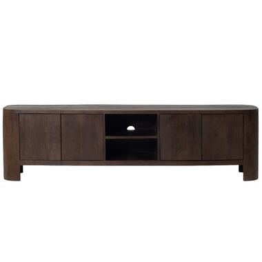 Tv Meubel Donkerbruin Mangohout - 200x40x55cm - Mitchel product