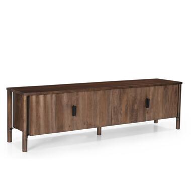 Tv-Meubel Bruin Mangohout - 210x43x56cm - Beaunan product