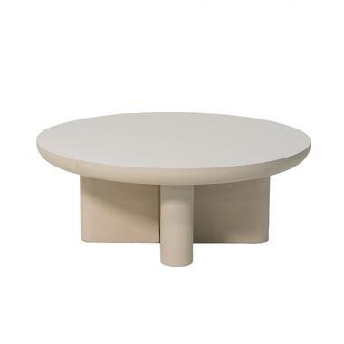 Salontafel Rond 90cm - Beige Betonlook - Miso product