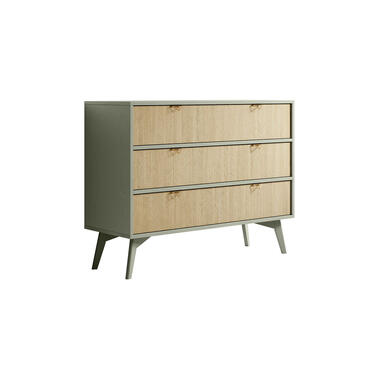 Commode Essence - Vert - Chêne clair - 106 cm product