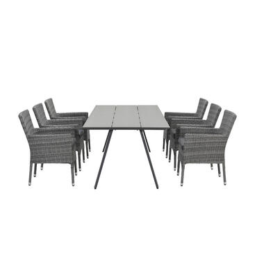 Jerba ensemble de jardin 7-pièces - Braga table de jardin 220x100 cm product
