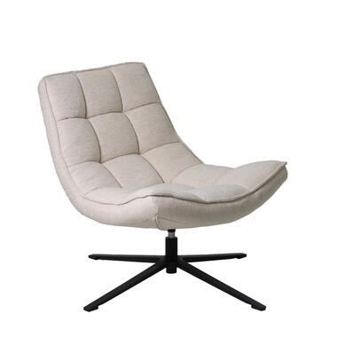 Fauteuil beige - pivotant - tissu - chaise pivotante Mattis - Giga Meubel product