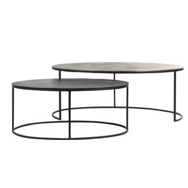 Light & Living - Salontafel PAXSON - 103x60x40cm - Brons - Set van 2 product