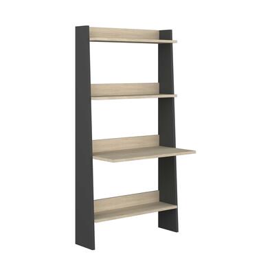 Bibliothèque Quinty avec table pour ordinateur 95cm 3 ètagères - décor en chêne/ product