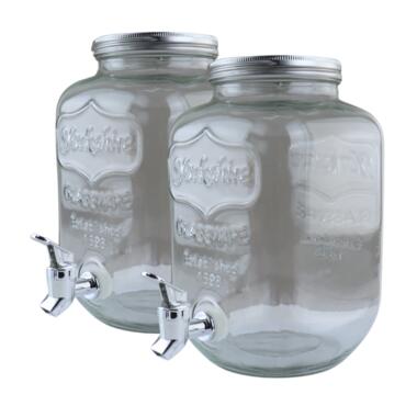 OTIX Drankdispenser Limonadetap met Kraantje Glas 4l 2 stuks product