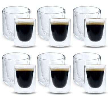 Ensemble de 12 tasses à café et espresso en verre à double paroi OTIX product