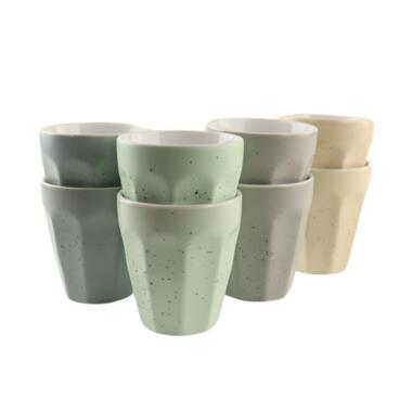 Tasses à Café 8 Pièces 250 ml Sans Anse Tasses à Café en Porcelaine product