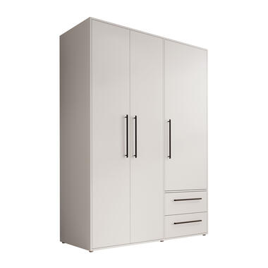 Meubella Kleerkast Mayen - Wit - 145 cm product