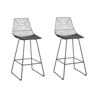 Lot de 2 chaises de bar en métal noir BISBEE product