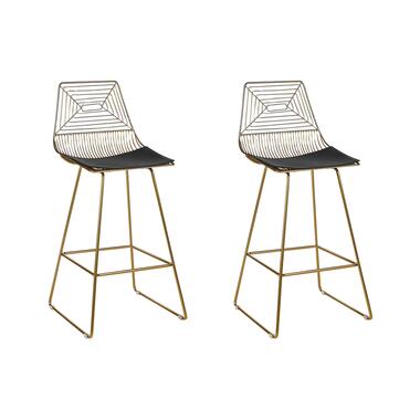 Lot de 2 chaises de bar en métal doré BISBEE product