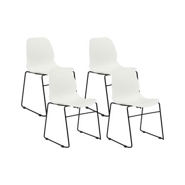 Chaise de salle à manger Set de 4 Blanc PANORA product