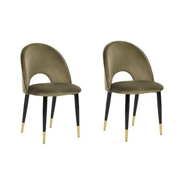 Lot de 2 chaises de salle à manger MAGALIA Vert olive product