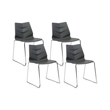 Chaise de salle à manger Set de 4 Gris foncé HARTLEY product