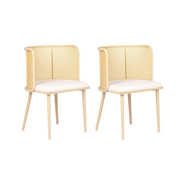 KOBUK - eetkamerstoel set van 2 - Zwart - Metaal product