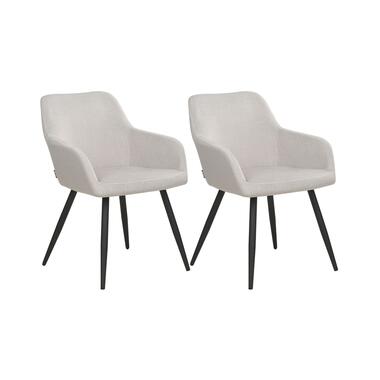 Lot de 2 chaises de salle à manger CASMALIA Velours Taupe product