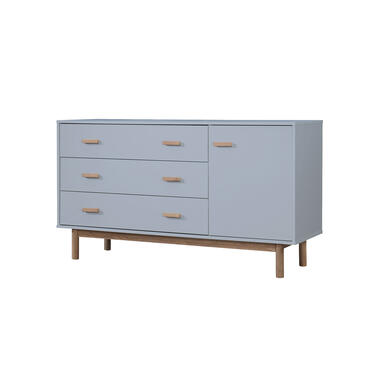 Melanie - Buffet avec 1 porte et 3 tiroirs en MDF gris product