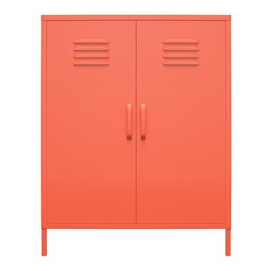 Cache - Armoire avec 2 portes en métal orange product