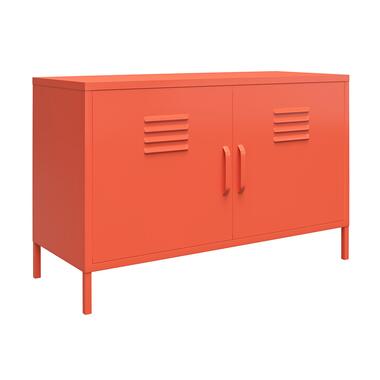 Cache - Armoire avec 2 portes en métal orange product