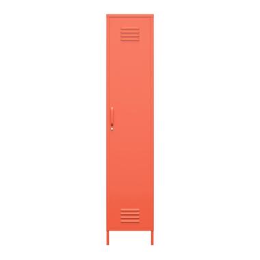 Cache - Armoire haute avec 1 porte en métal orange product