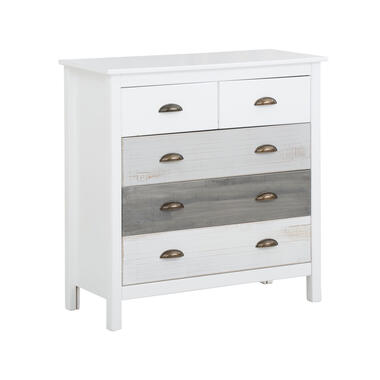 Salva - Commode met 3+2 laden in witte spaanplaat product