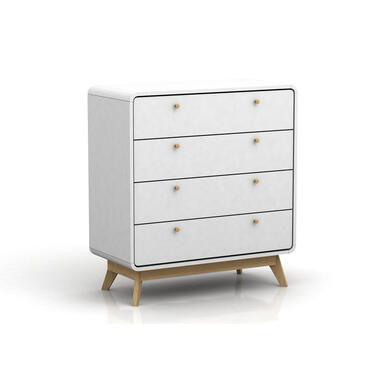 Cassie - Commode met 4 laden in witte spaanplaat product