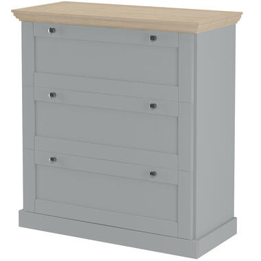 Binz - Commode met 3 laden in grijs eiken agglomeraat product