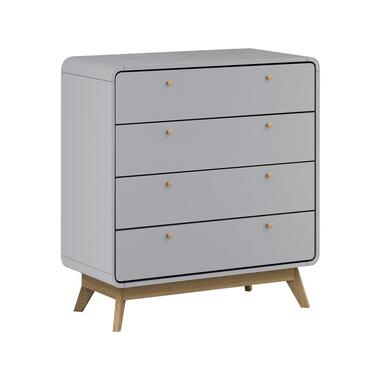 Cassie - Commode met 4 laden in grijze spaanplaat product