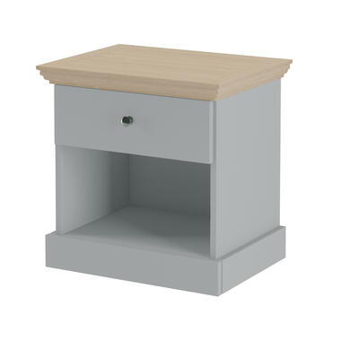 Binz - Table de chevet avec 1 porte en aggloméré chêne gris product