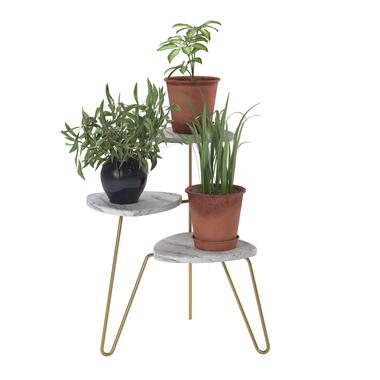 Athena - Support pour plantes en aggloméré stratifié PVC marbre blanc product