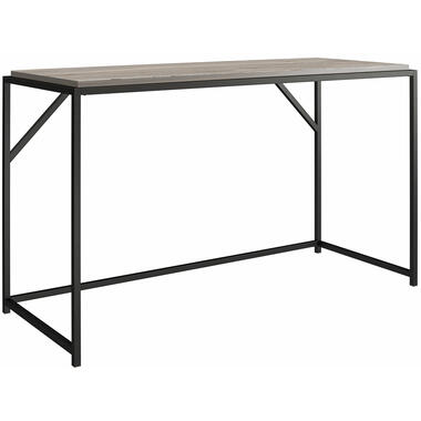 Quincy - Bureau d'ordinateur en aggloméré chêne gris et structure en métal product