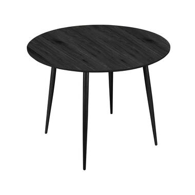 Monza - Ronde eettafel Ø100 cm voor 4 personen in zwart MDF product