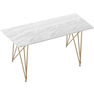 Asama - Eettafel 120x80 cm 6 personen in goudmarmer product