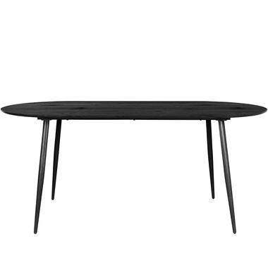 Monza - Ovale eettafel 180x90 cm, 8 zitplaatsen zwart MDF product