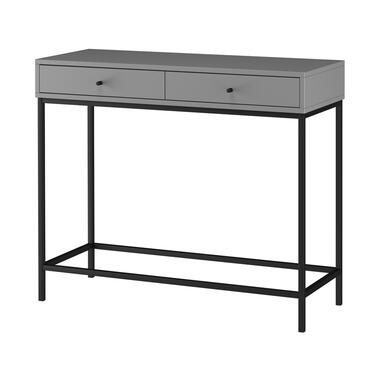 Celine - Table console avec 2 tiroirs en aggloméré gris product