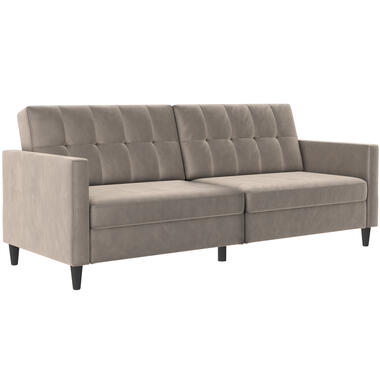 Hartford - Canapé clic-clac 3 places en velours taupe product