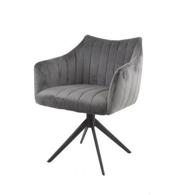 Collection Hoyz - Fauteuil Cinéma Rotatif - Velours Anthracite - 2 Pièces product