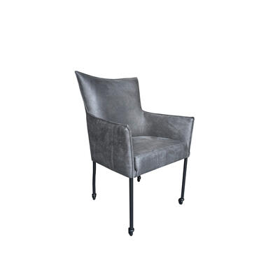 Livingfurn - Chaise de salle à manger Valerie Rodeo Anthracite - 1 pièce product