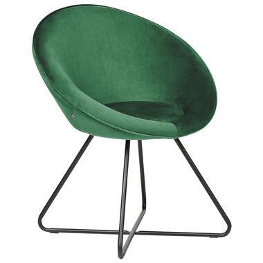 Velours Chaise de salle à manger Vert FLOBY II product