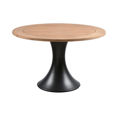 CHARLEY TABLE SALLE À MANGER RONDE ALUMINIUM TECK NATUREL product