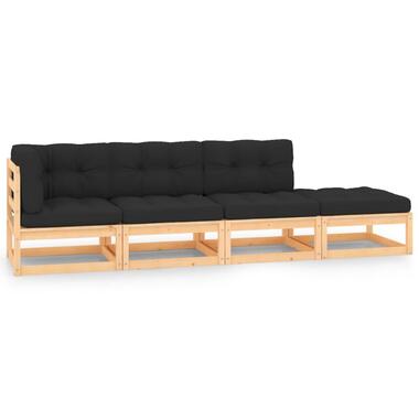 vidaXL 4-delige Loungeset massief grenenhout product