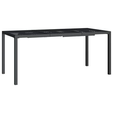 vidaXL Table de jardin anthracite 165x80x72 cm acier product