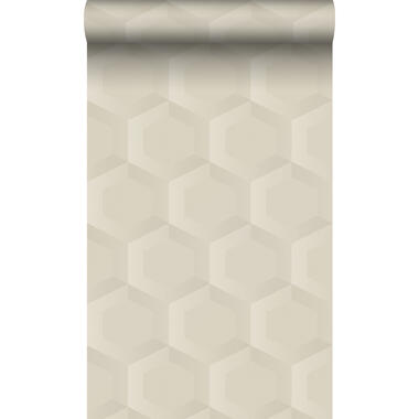 Origin Wallcoverings eco-texture vliesbehangpapier - 3d hexagon motief product