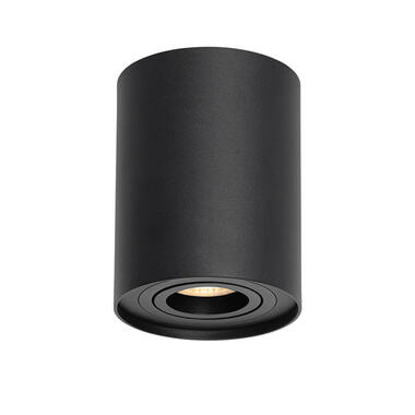 Qazqa spot plafond moderne noir orientable et inclinable - rondoo up product