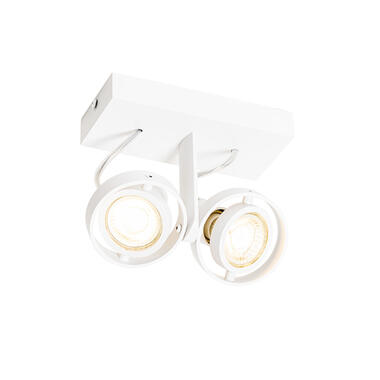 Qazqa spot moderne blanc 2 lumières - master 50 product