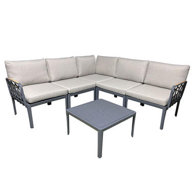 Garden Impressions Hareno loungeset 6-delig - antraciet product