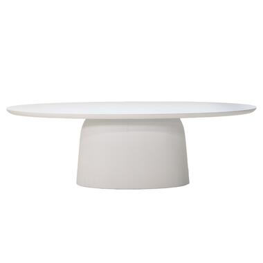 Table de salle à manger ovale Myrna - éco-composite blanc - 200 cm product